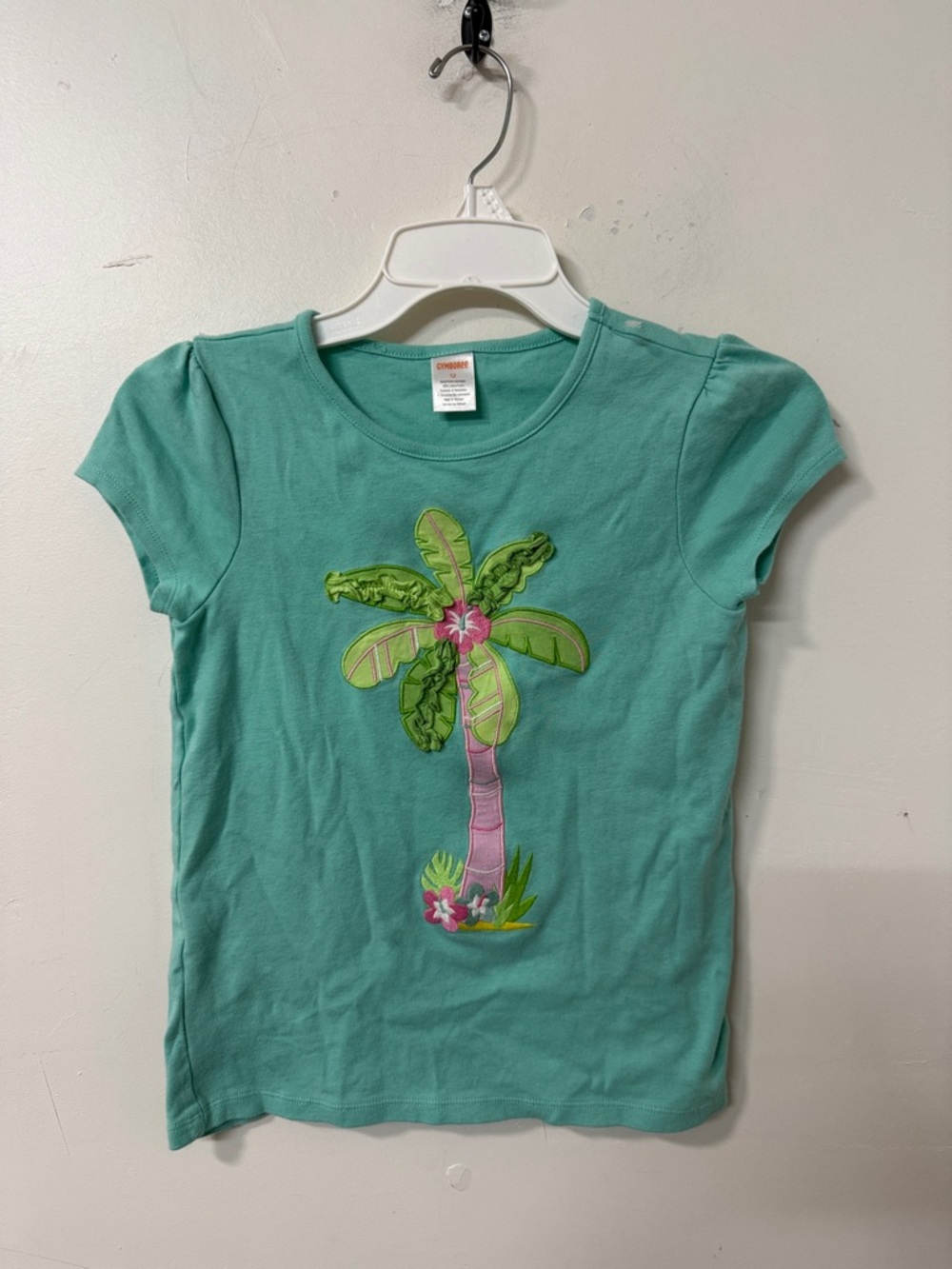 Gymboree Teal Palm Tree Applique Tee